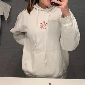 Baby Devil White Brandy Melville Hoodie